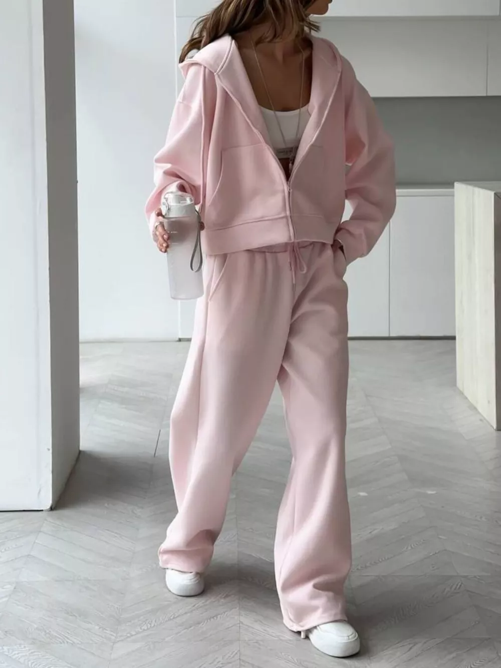 Zip-Up Hoodie and Sweatpants Set, image 13