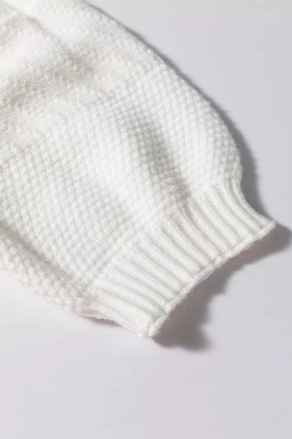 Cable Knit Short Sleeve Sweater, image 6
