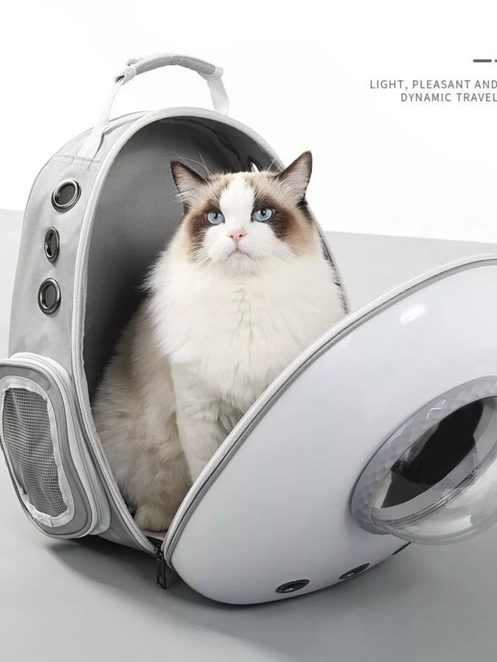 Space Capsule Transparent Pet Carrier Backpack, image 9