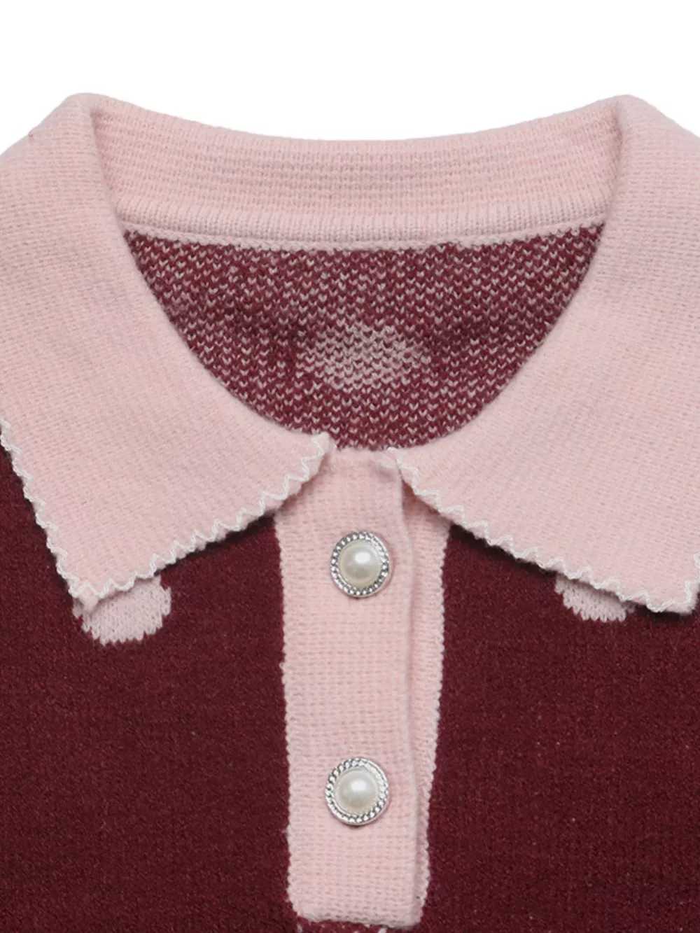 Polka Dot Collared Sweater, image 8