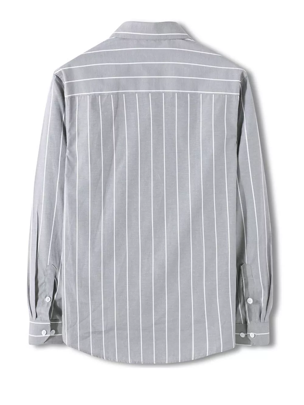 Men's Plus Size Classic Striped Long Sleeve Shirt, image 5