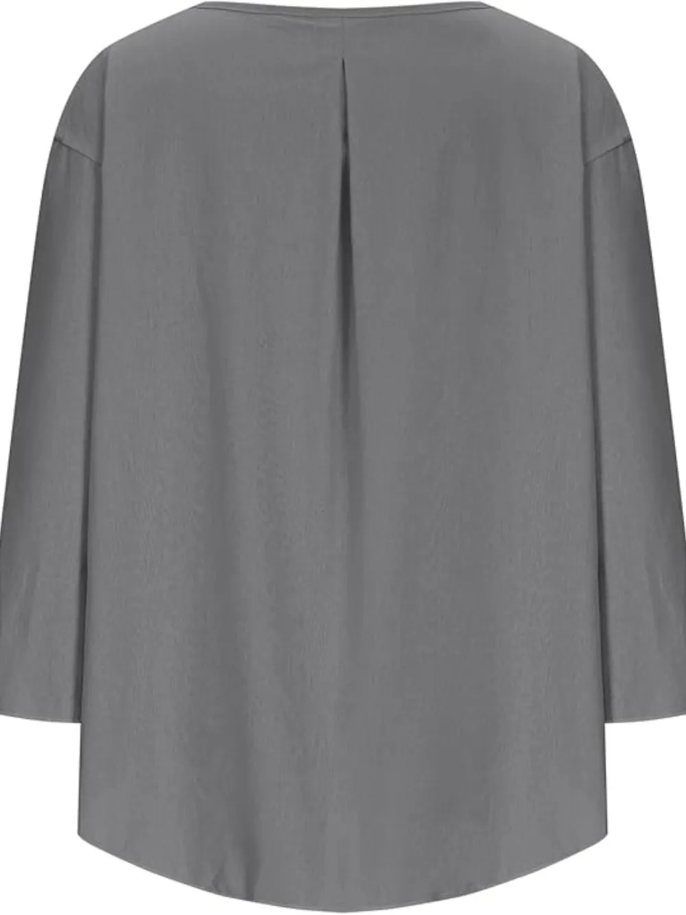 Full Size Round Neck Relaxed Fit Blouse Plus Size, image 24