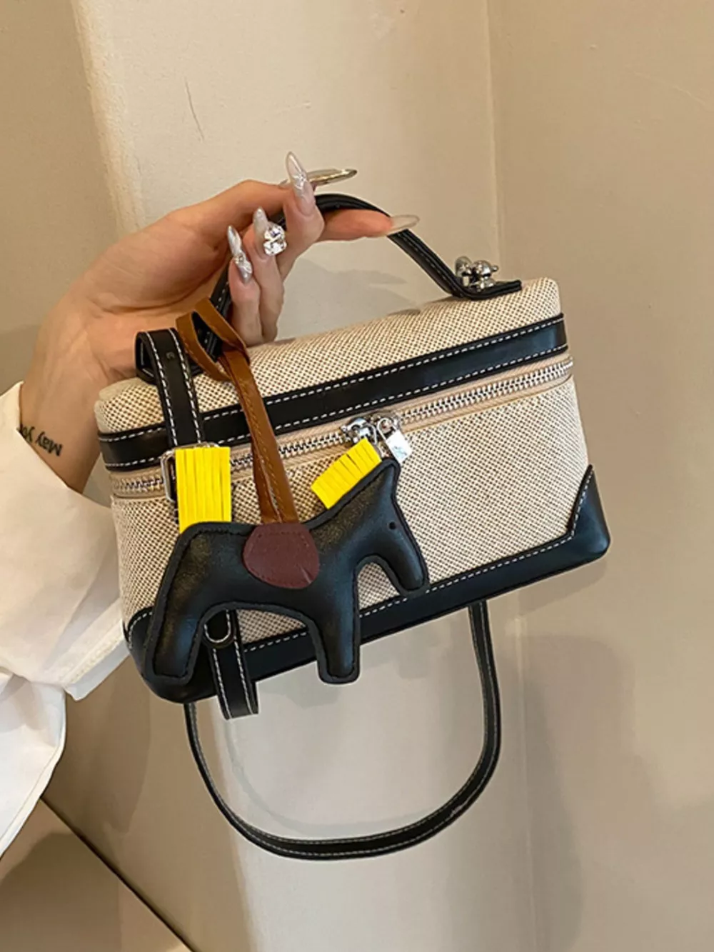 Top Handle Detachable Strap Handbag, image 7