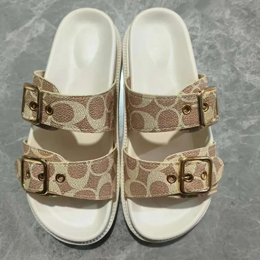 Open Toe Double Buckle Sandals, image 5