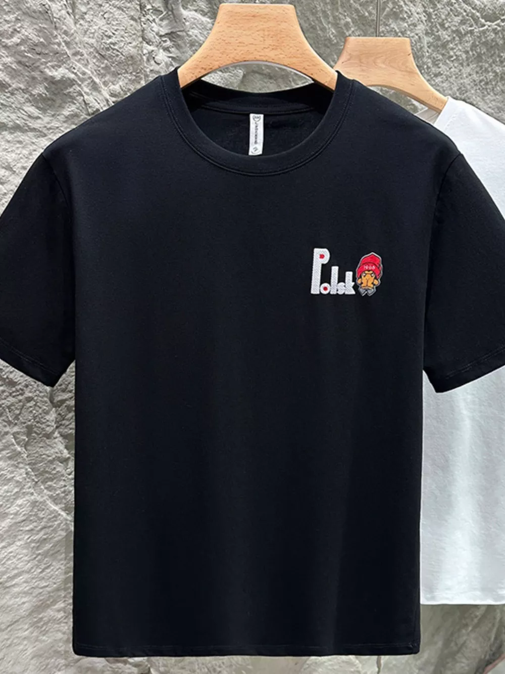 Men's Plus Size Round Neck Short Sleeve T-Shirt, image 2