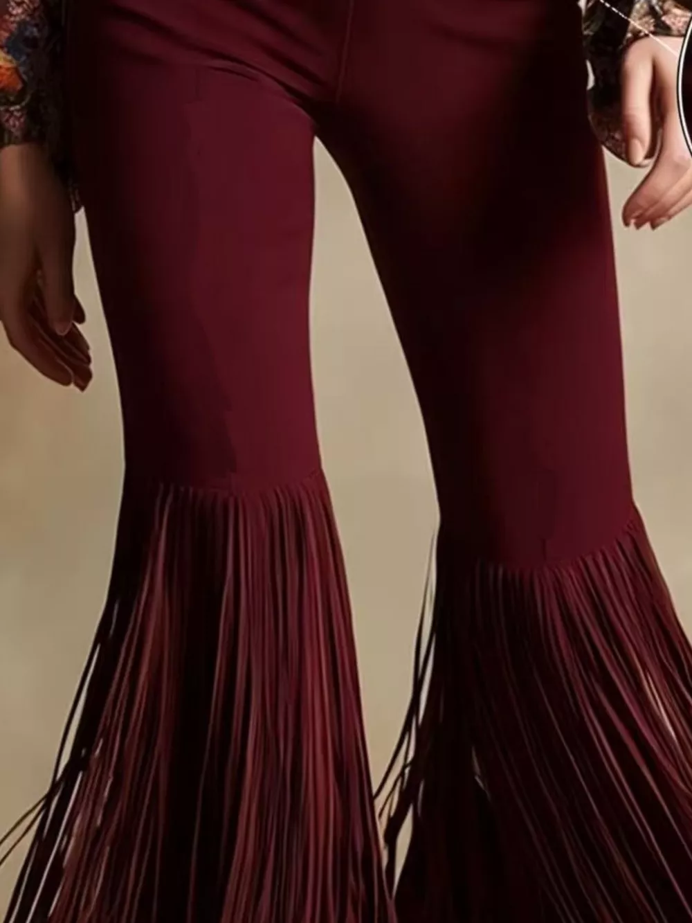 Fringe Flare Pants, image 4