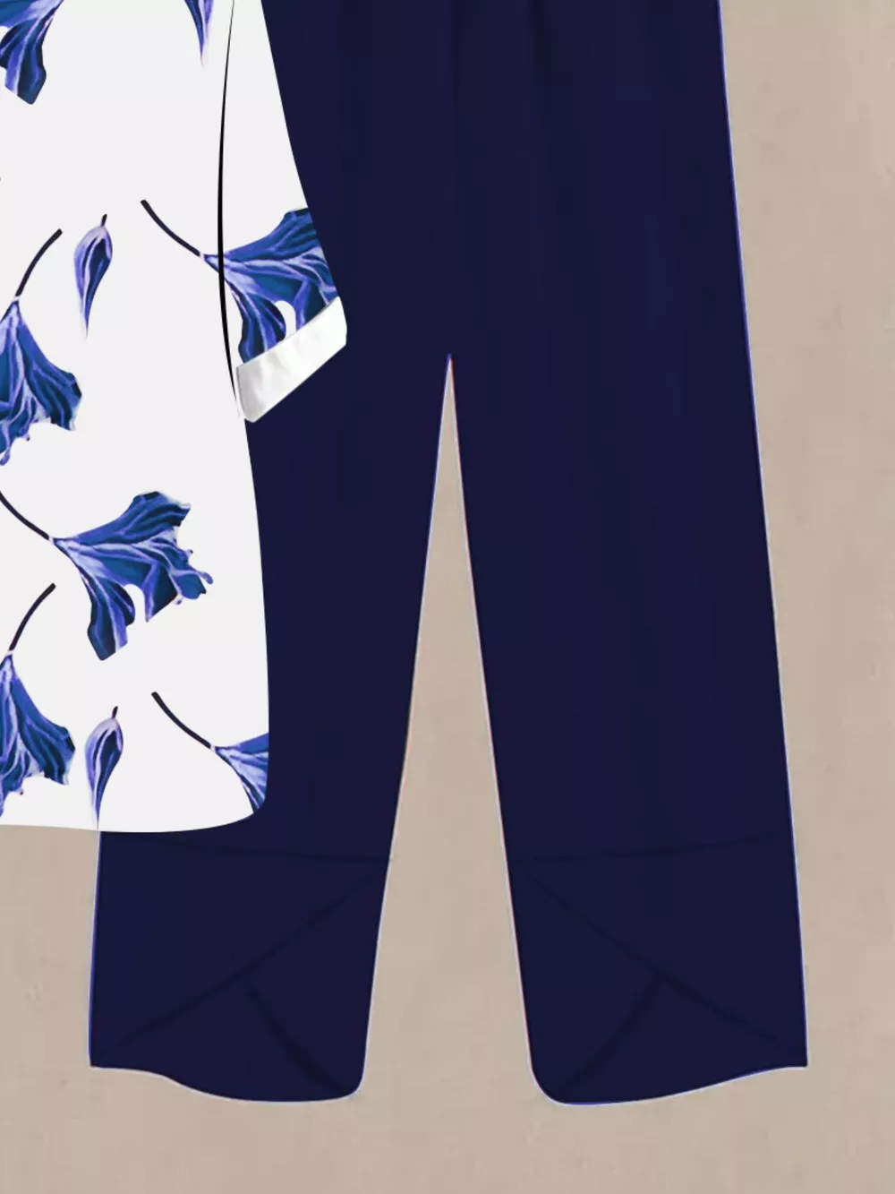 Printed Half Sleeve Top and Pants Set, image 27