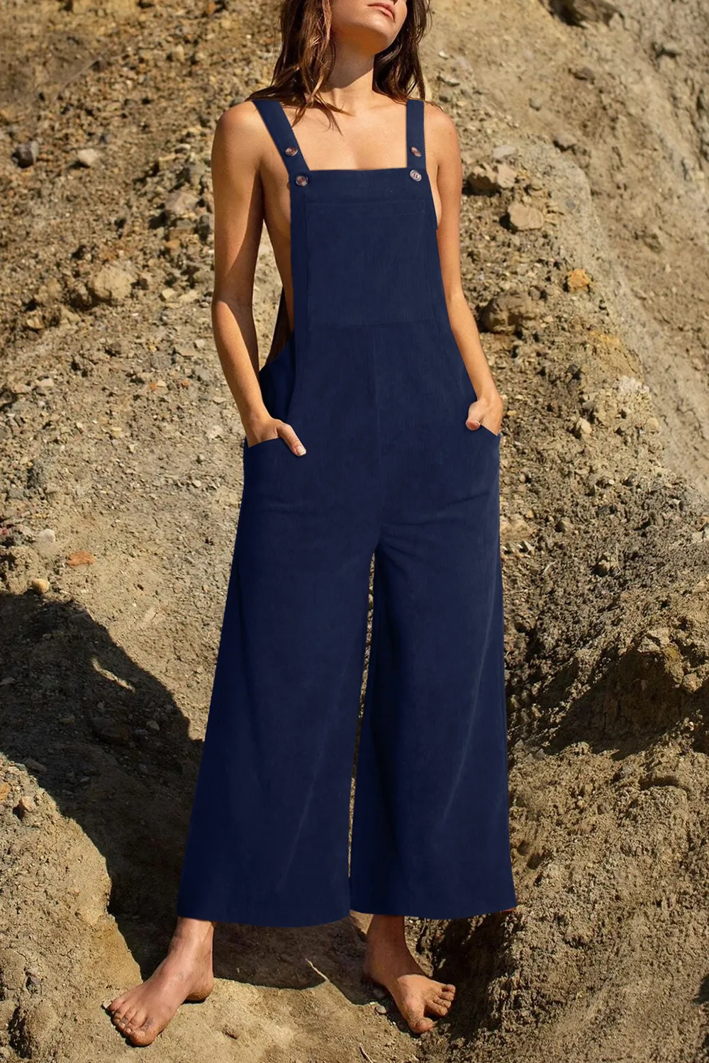 Pocketed Wide Leg Overall, image 12