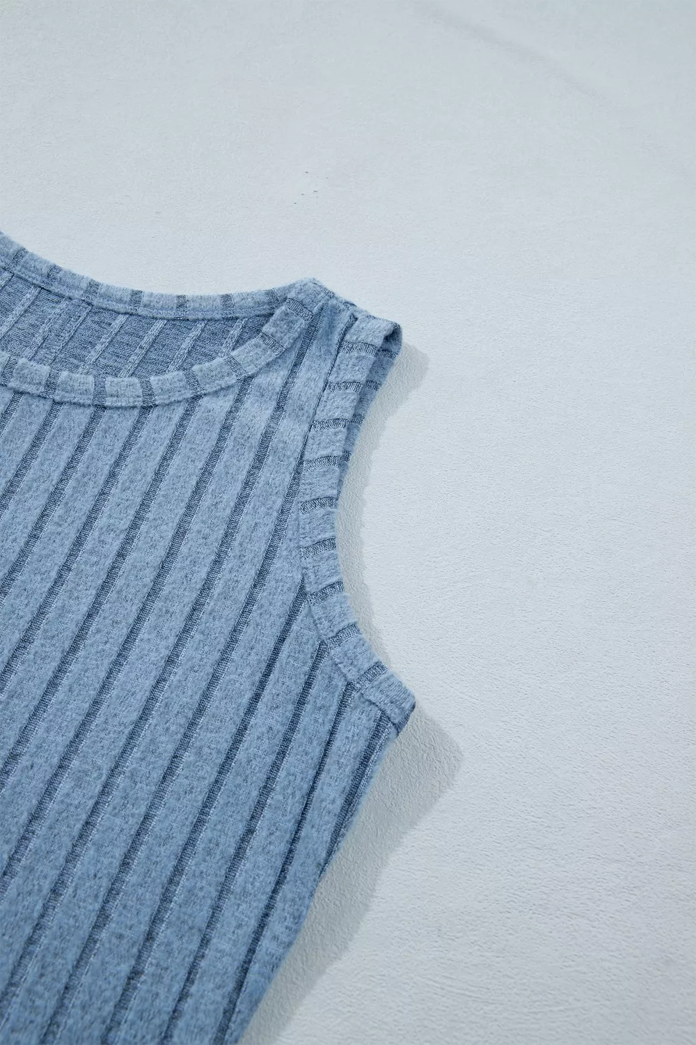 Slim Ribbed Mineral Wash Tank Top, image 8