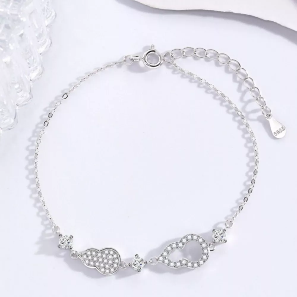 Zircon Gourd Adjustable Bracelet, image 3