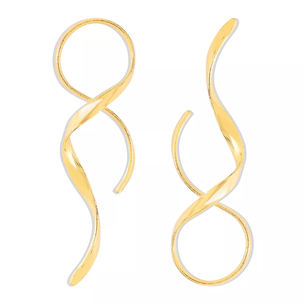 Alloy Spiral Drop Earrings, image 4