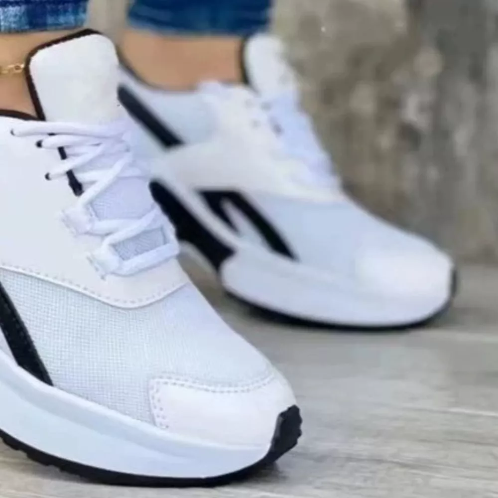 Lace Up Round Toe Sneakers, image 4