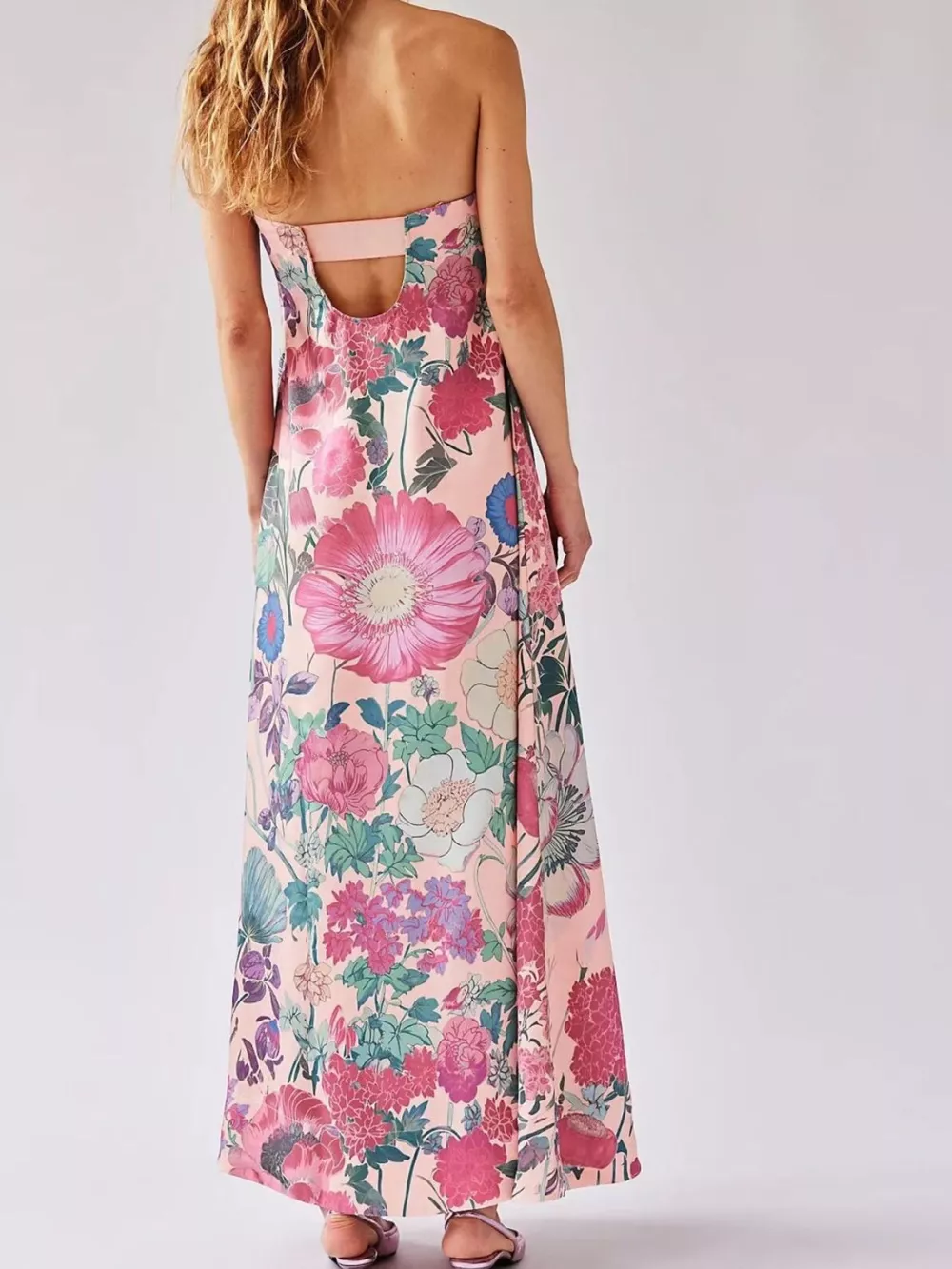 Floral Print Sleeveless Maxi Dress, image 10