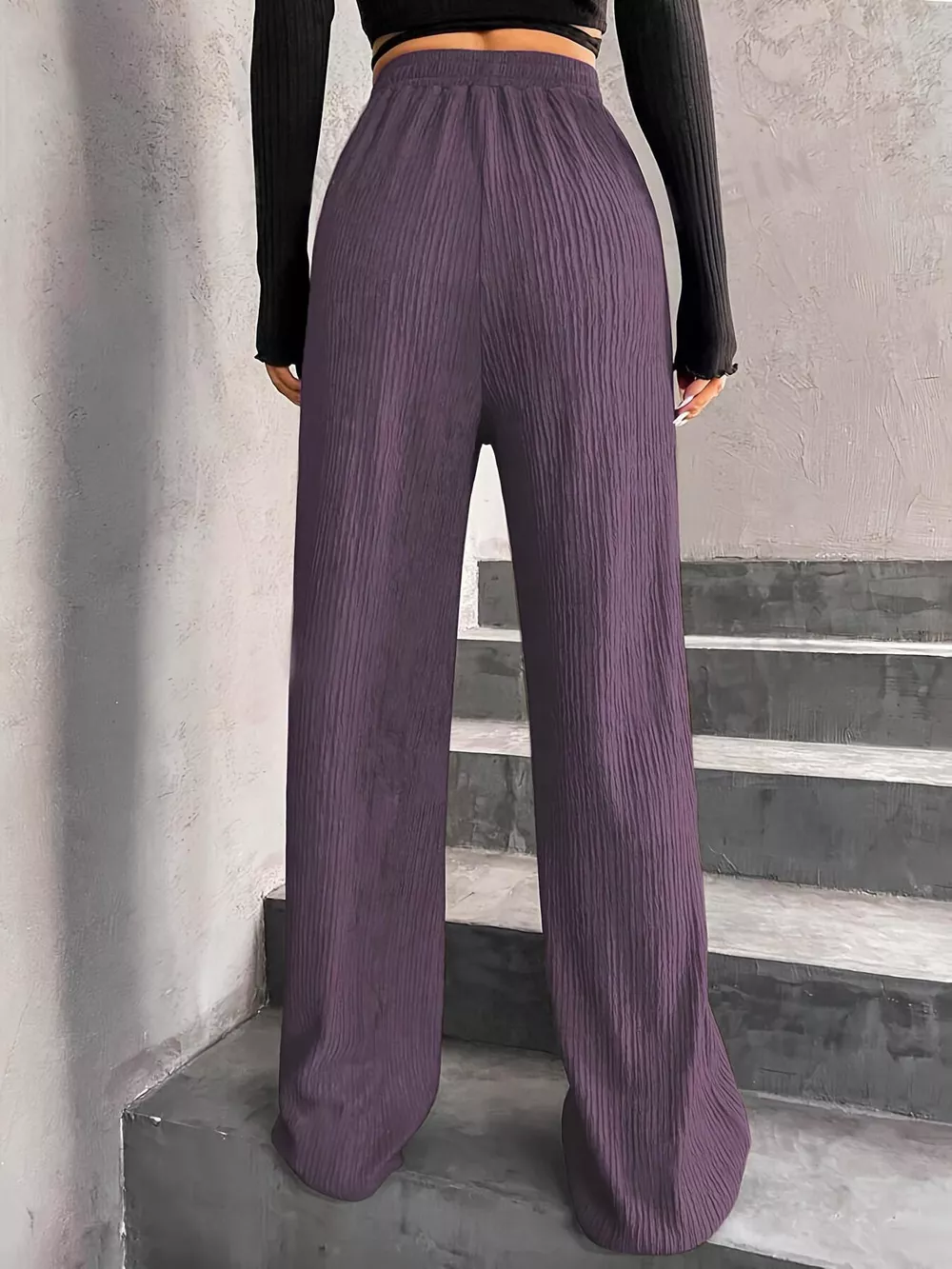Drawstring Wide Leg Pants, image 19