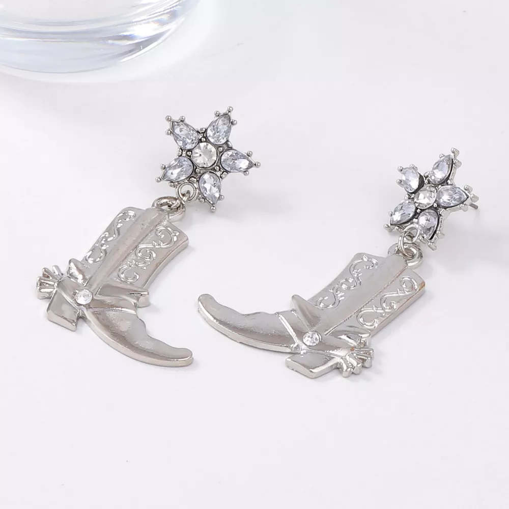 Western Style Boot Dangle Earrings, image 6