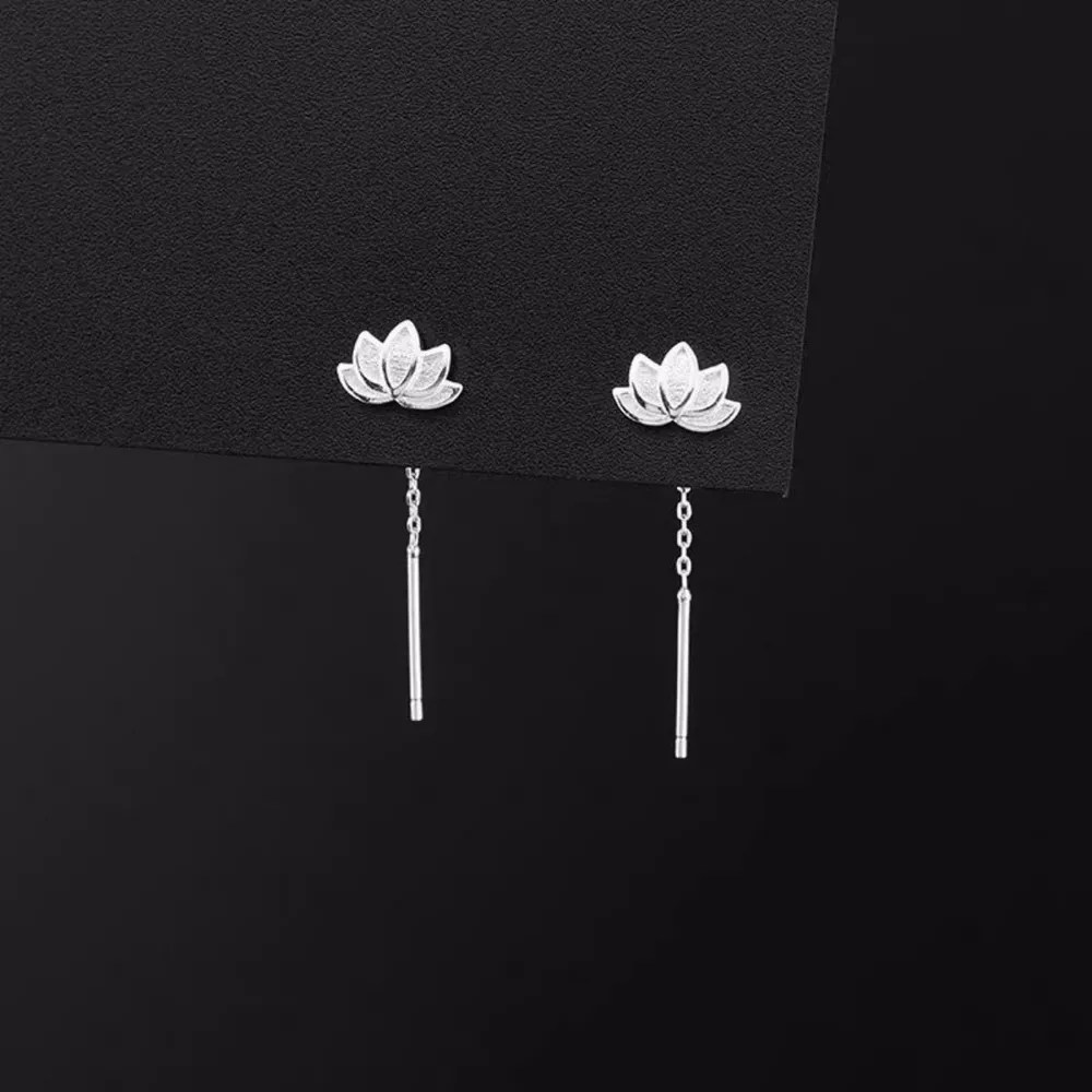 Lotus Drop Earrings, image 4