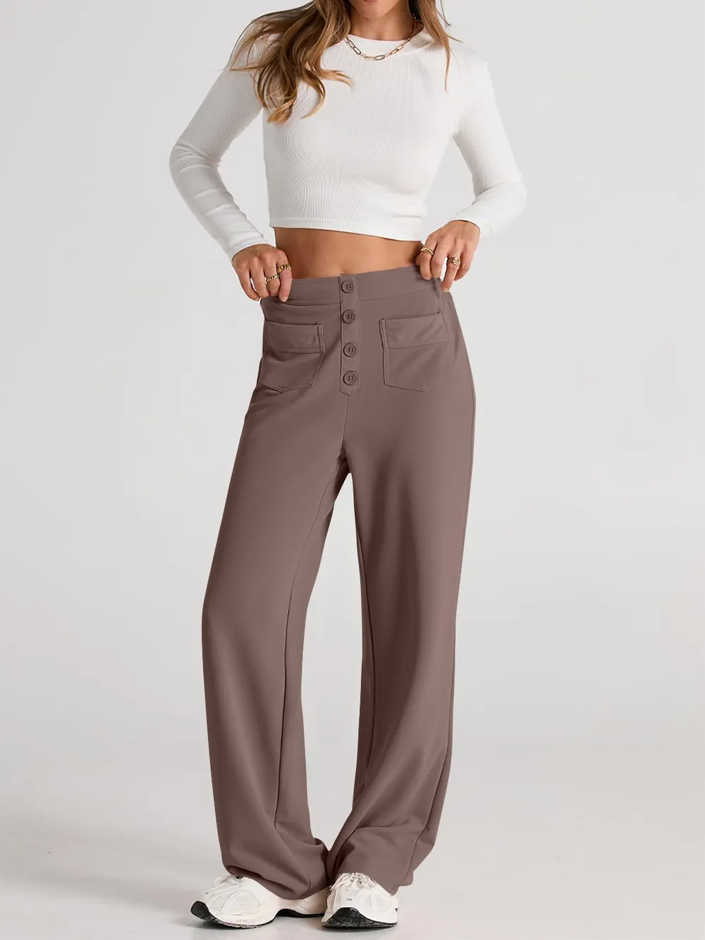High Waist Wide Leg Pants, image 10