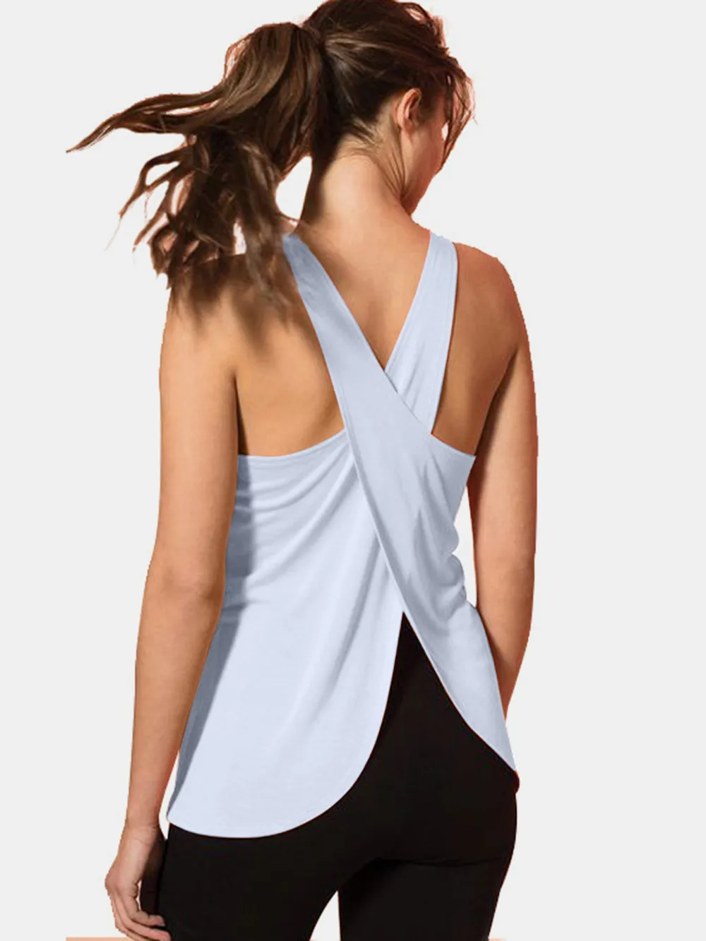 Crisscross Scoop Neck Active Tank, image 6