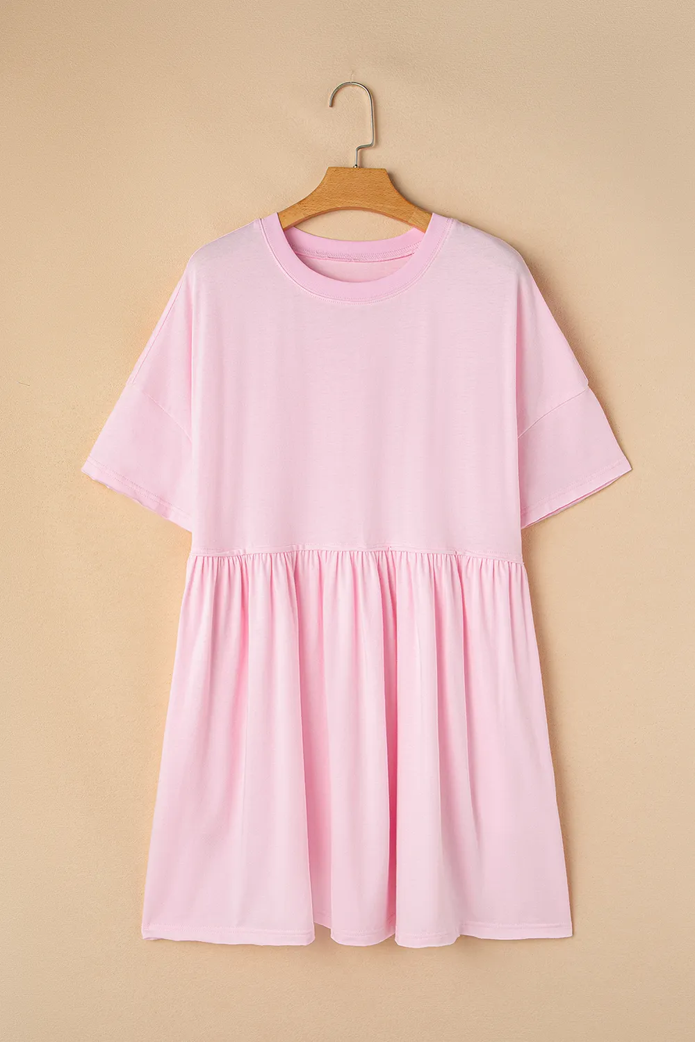 Round Neck Half Sleeve Mini Dress, image 4