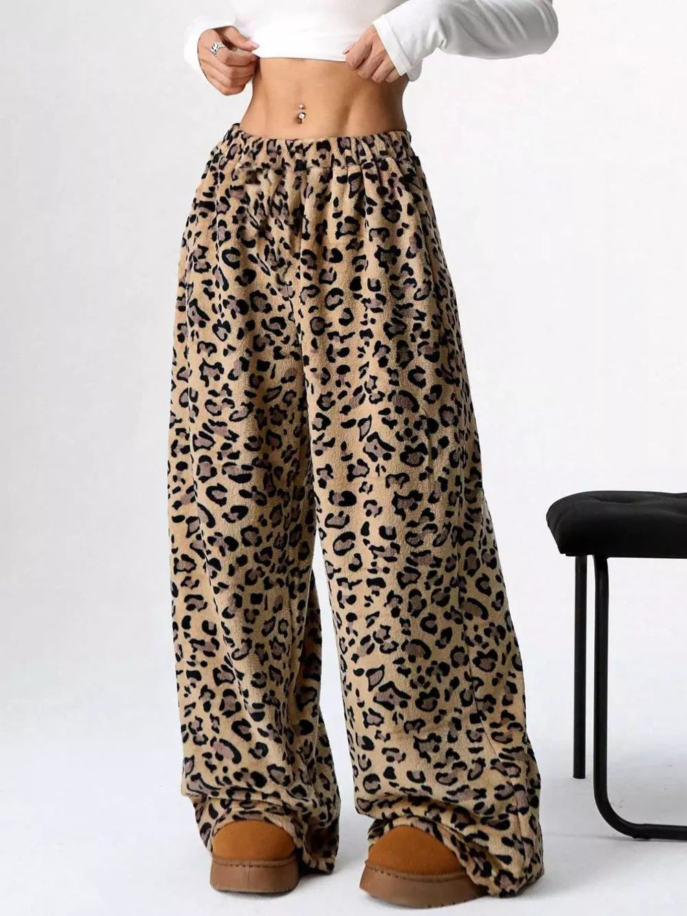Drawstring Wide Leg Pants, image 25