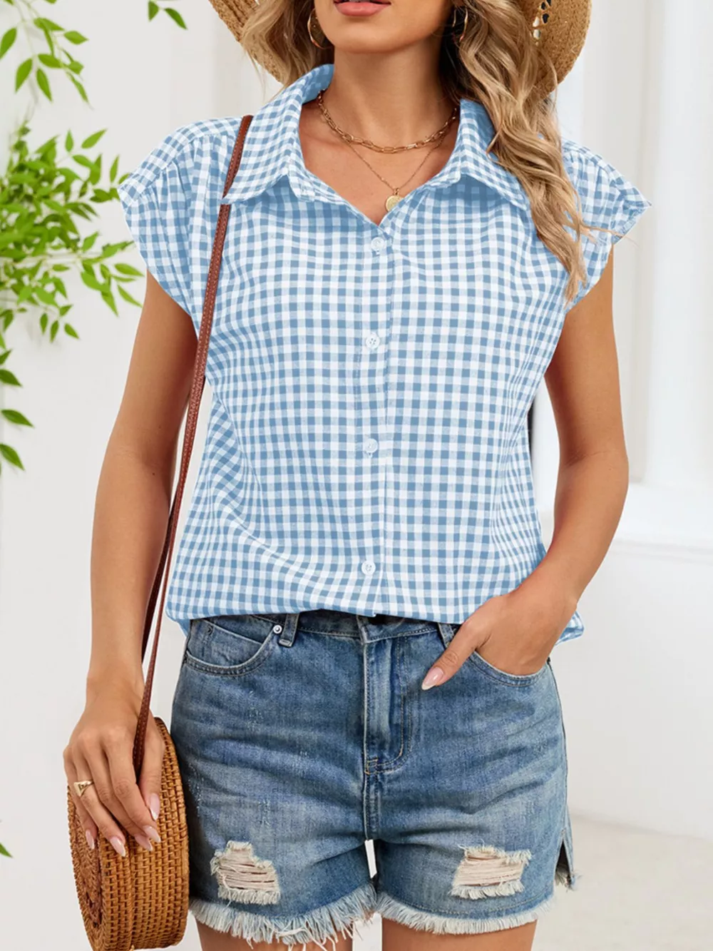 Gingham Button-Down Shirt, image 13