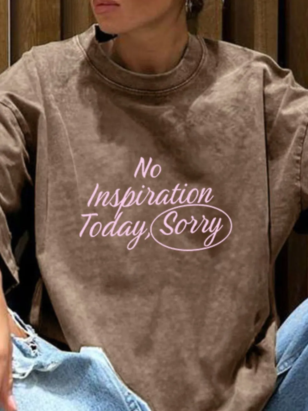 Letter Round Neck Short Sleeve T-Shirt, image 12