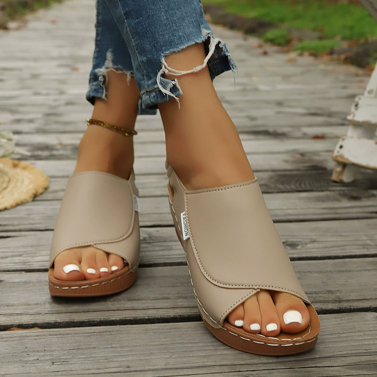 Open Toe Wedge Sandals, image 14