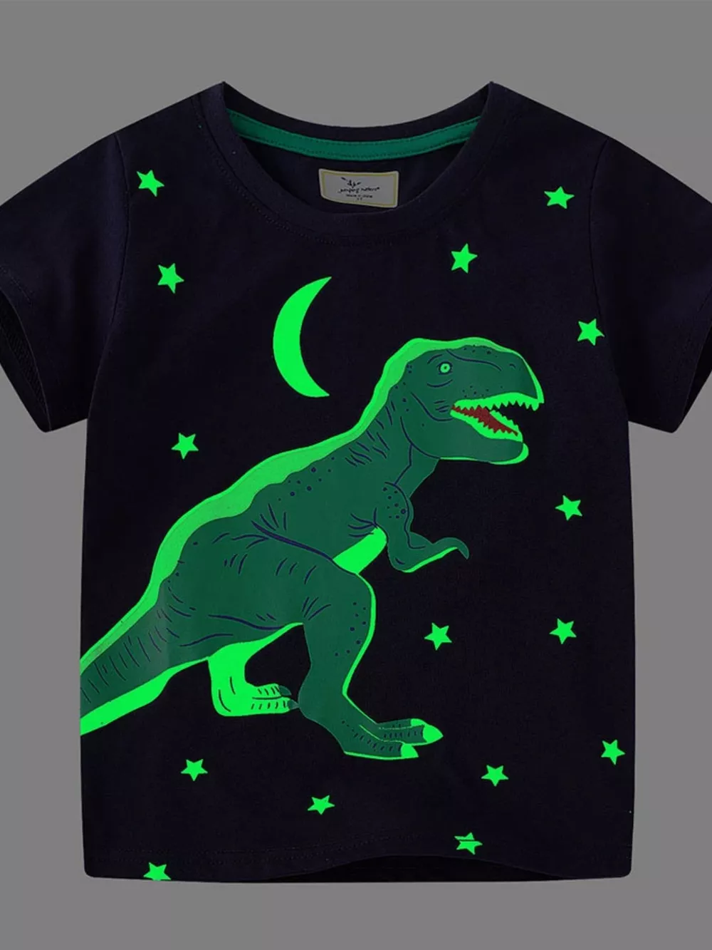 Children's Dinosaur Crew Neck Short Sleeve T-Shirt, image 2