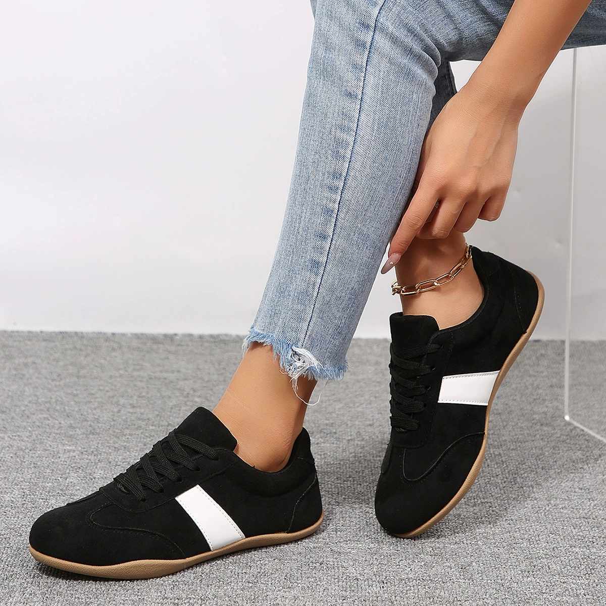 Round Toe Flats Sneakers, image 3