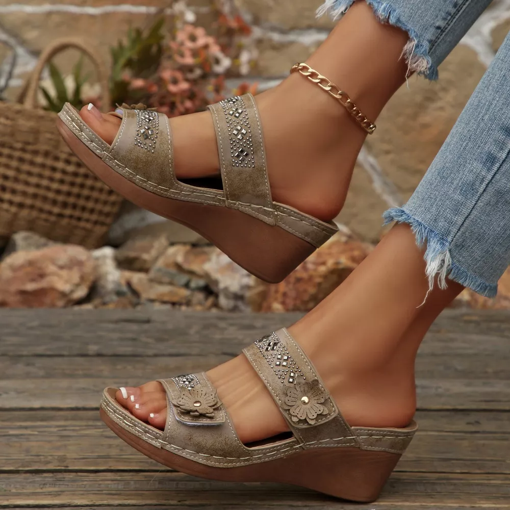 Open Toe Wedge Sandals, image 11