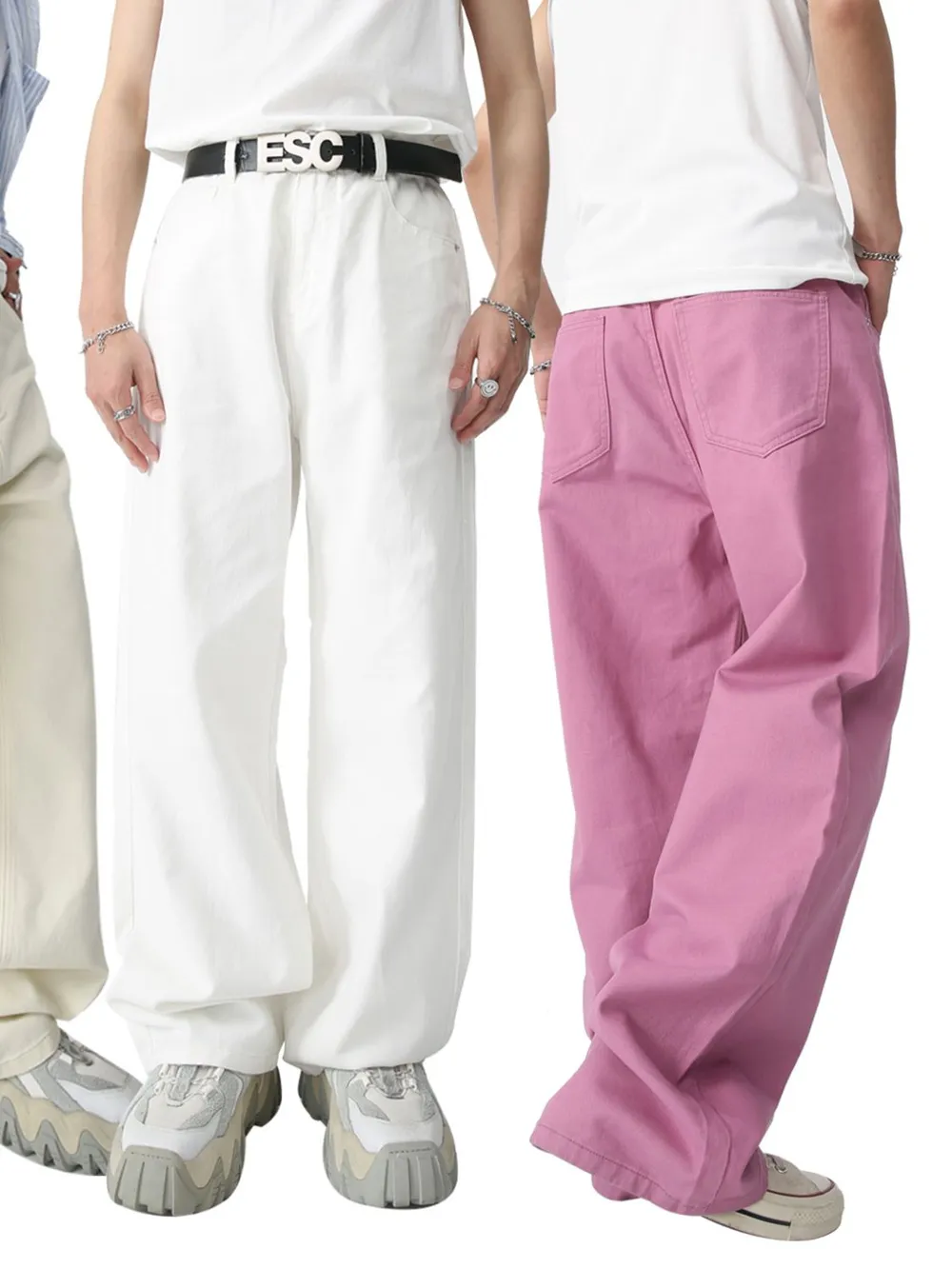 Mid Rise Baggy Men's Jeans, image 3