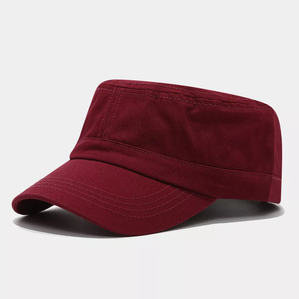 Solid Color Military Style Cadet Hat, image 4
