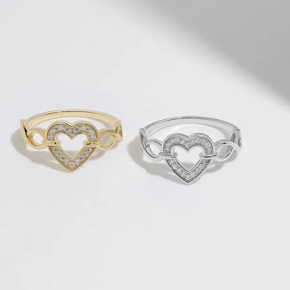 925 Sterling Silver Heart Ring, image 2