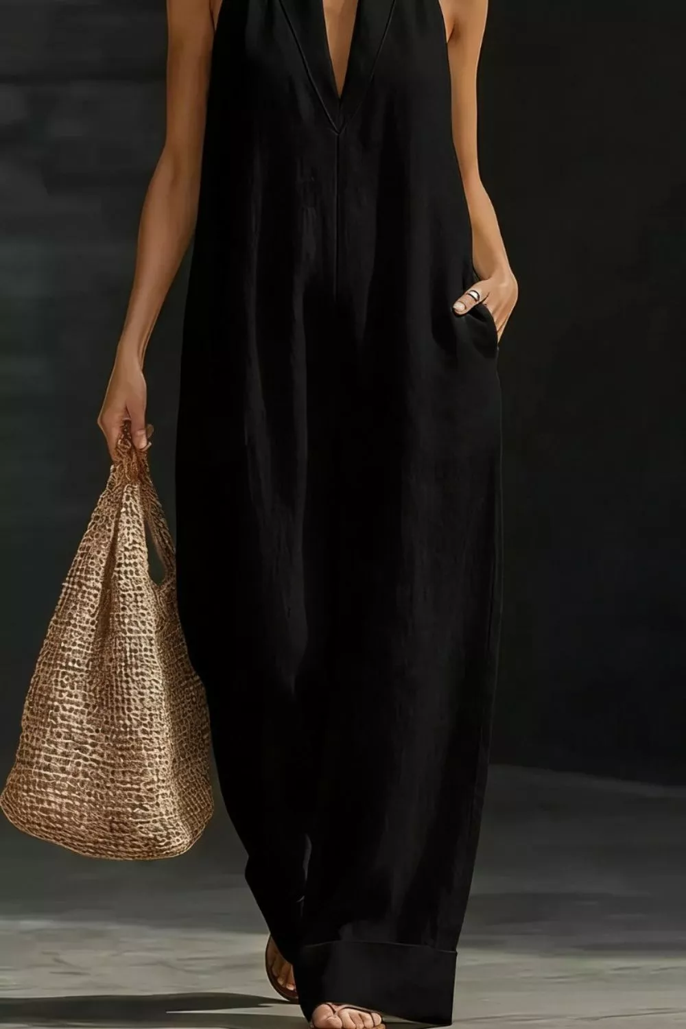 Sleeveless Wide Leg Jumpsuit, image 6