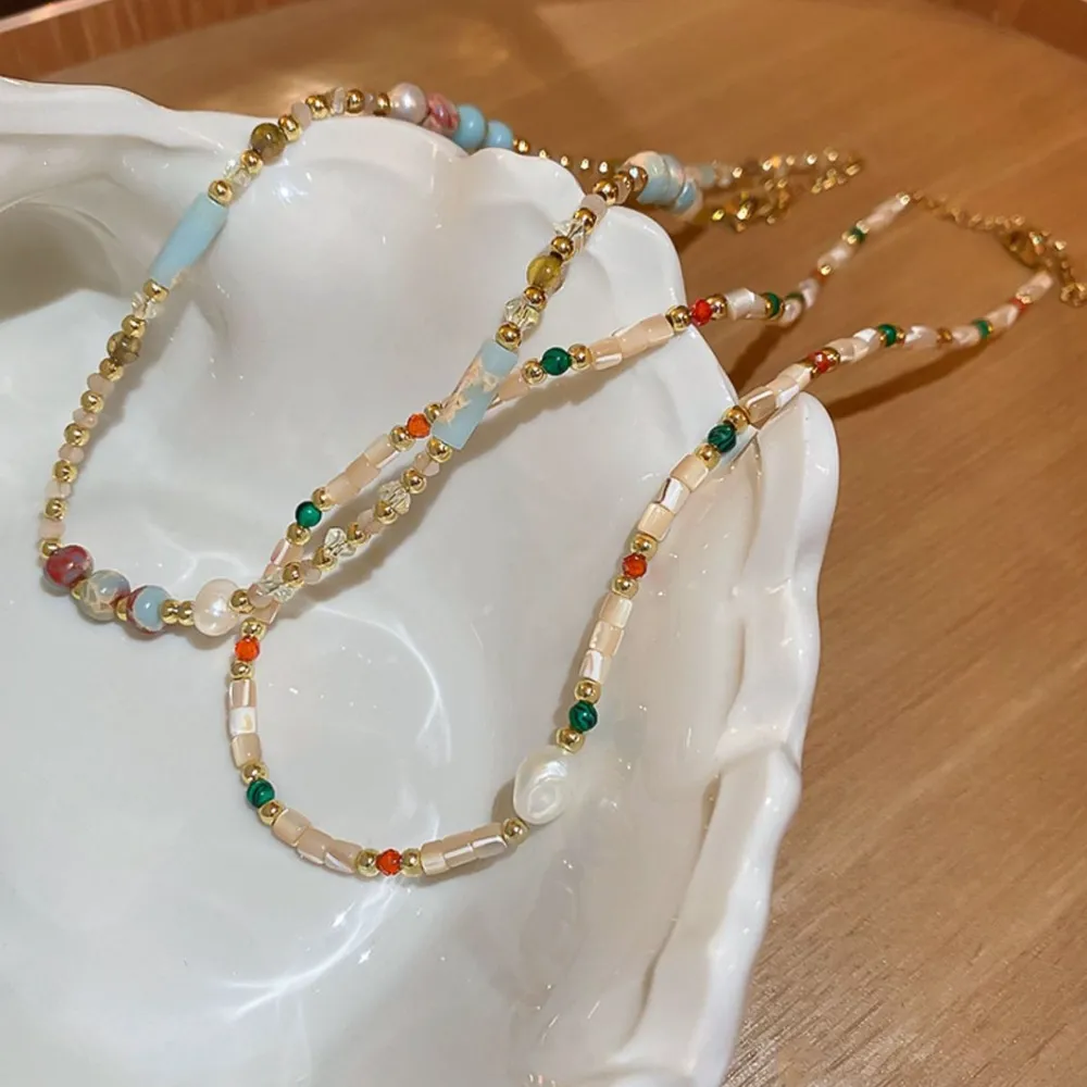 Alloy Pearl Beaded Necklace, image 7