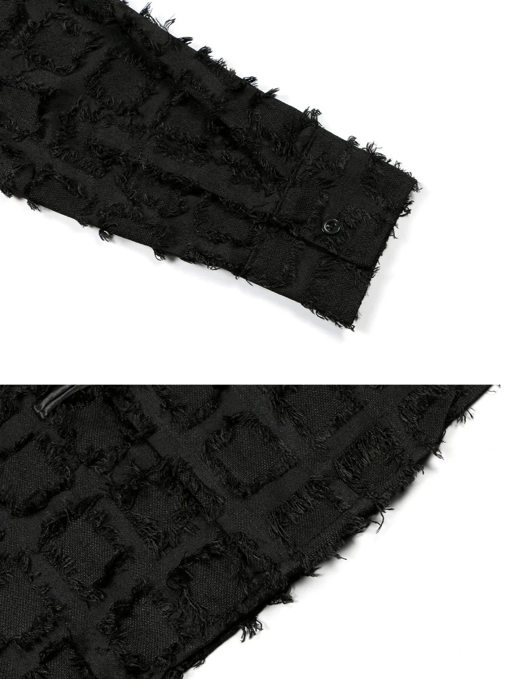Men's Button Up Textured Oversized Shirt, image 4