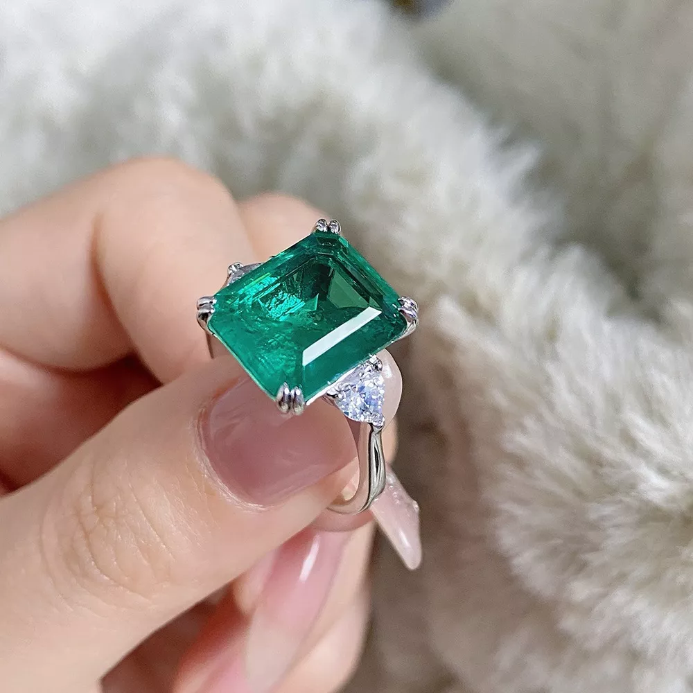 925 Sterling Silver Zircon Geometric Ring, image 3