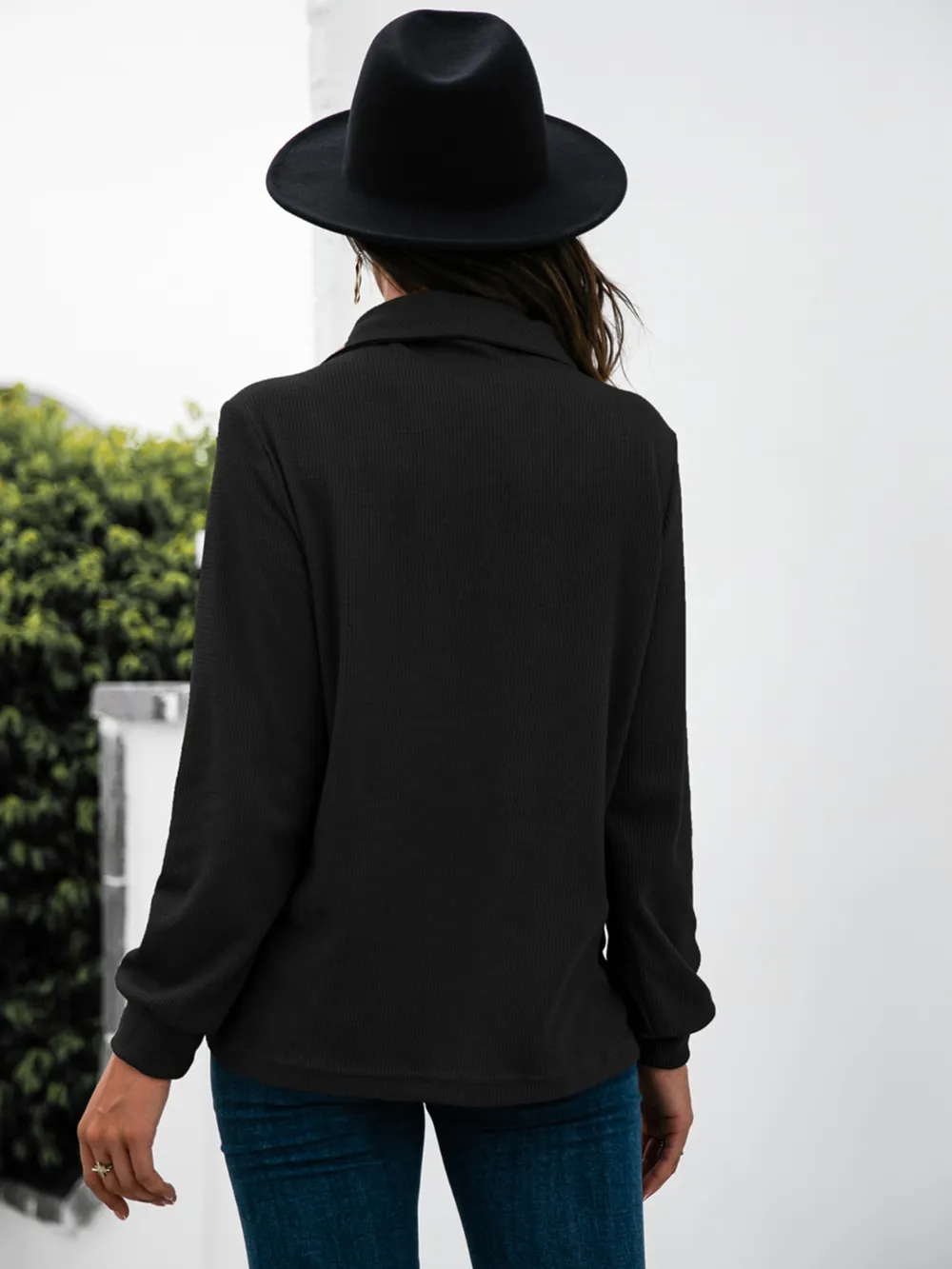 Half Button Long Sleeve T-Shirt, image 10