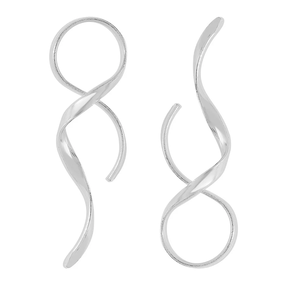 Alloy Spiral Drop Earrings, image 5