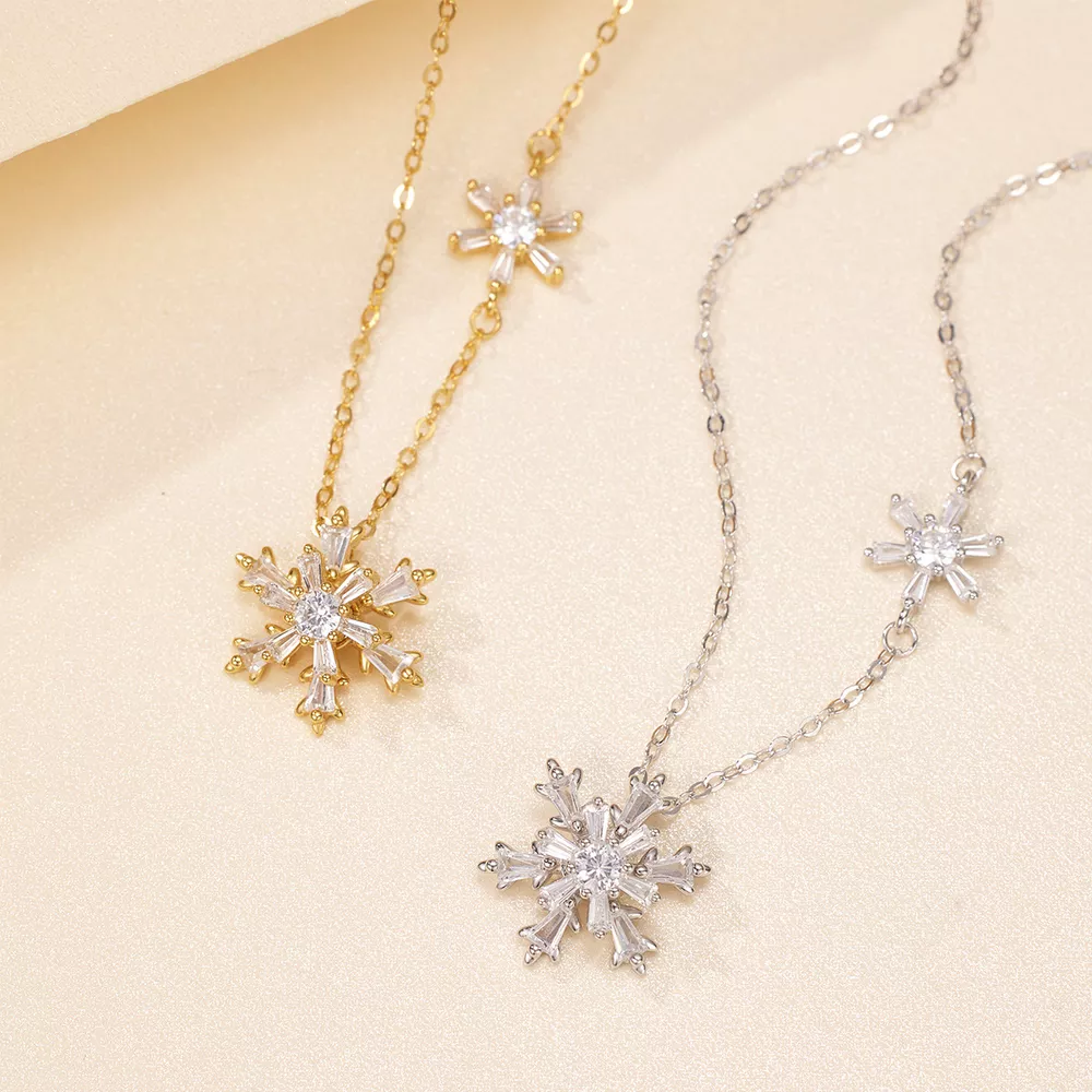 Snowflake Pendant Necklace, image 2