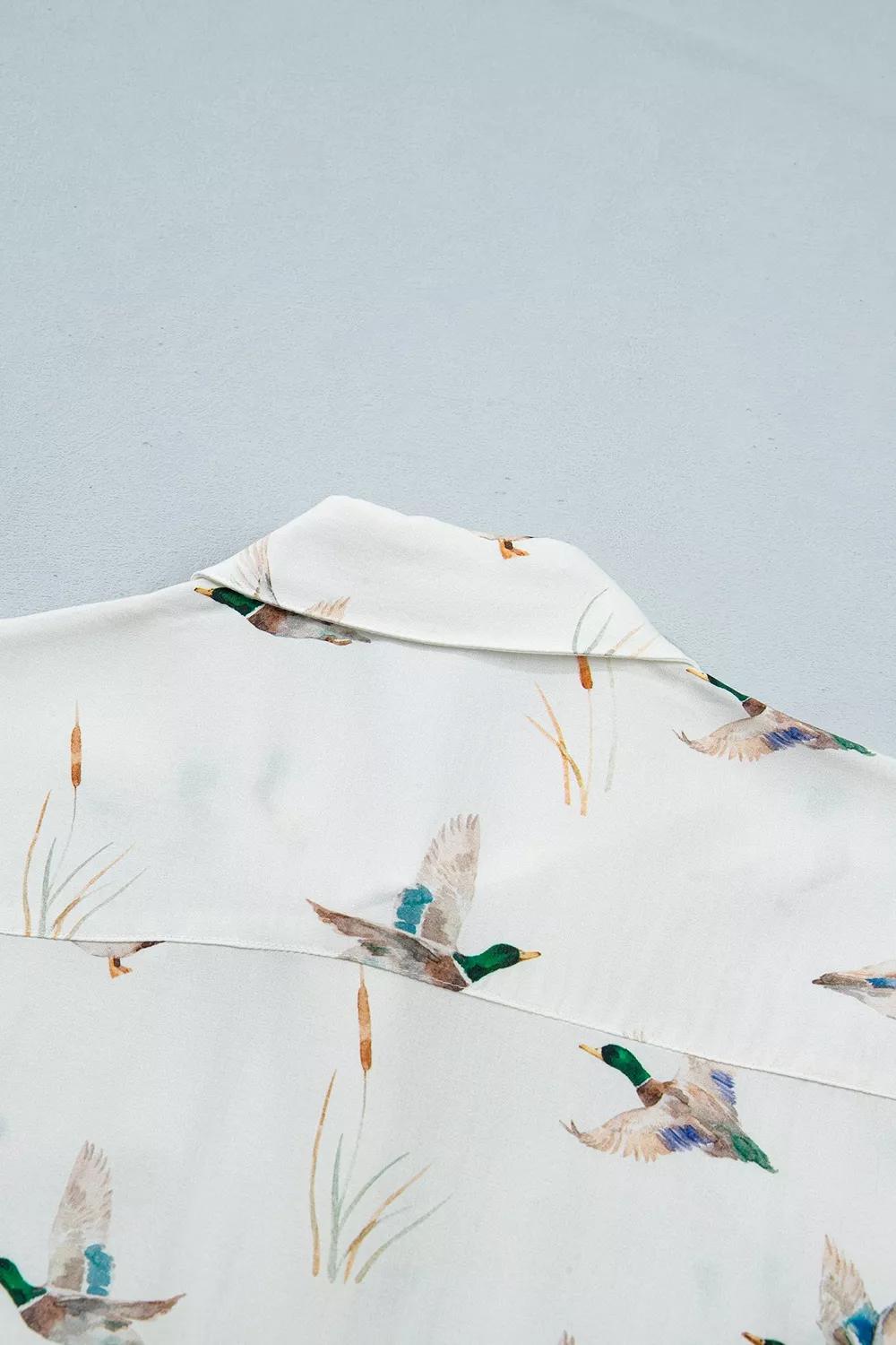 Mallard Printed Button Flap Pocket Short Sleeve Shirt, image 10