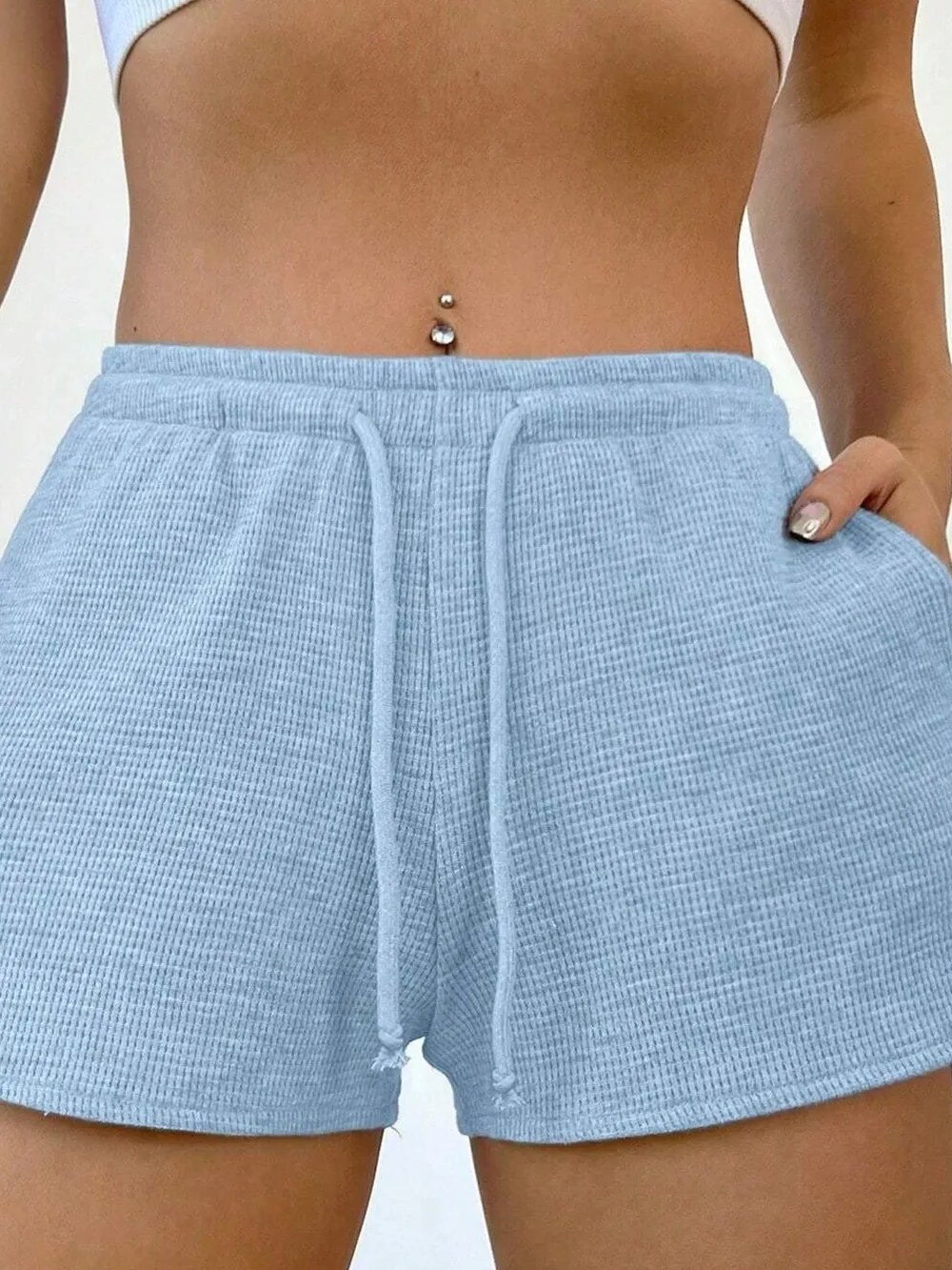 Drawstring Shorts with Pockets, image 15