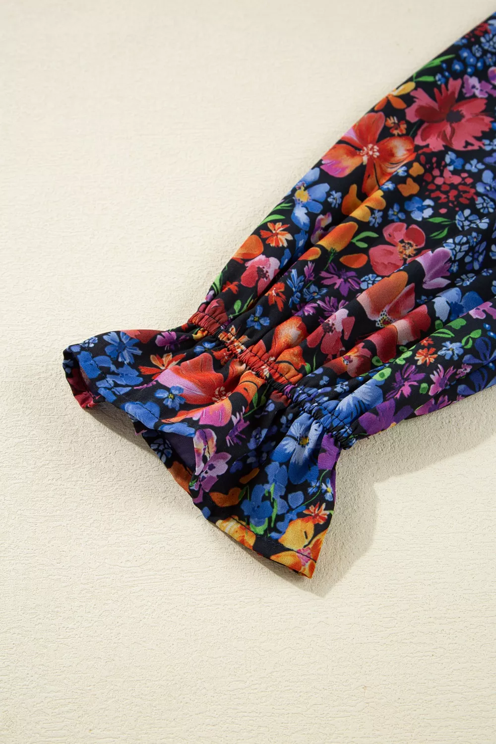 Floral Print Flounce Sleeve Dress, image 5