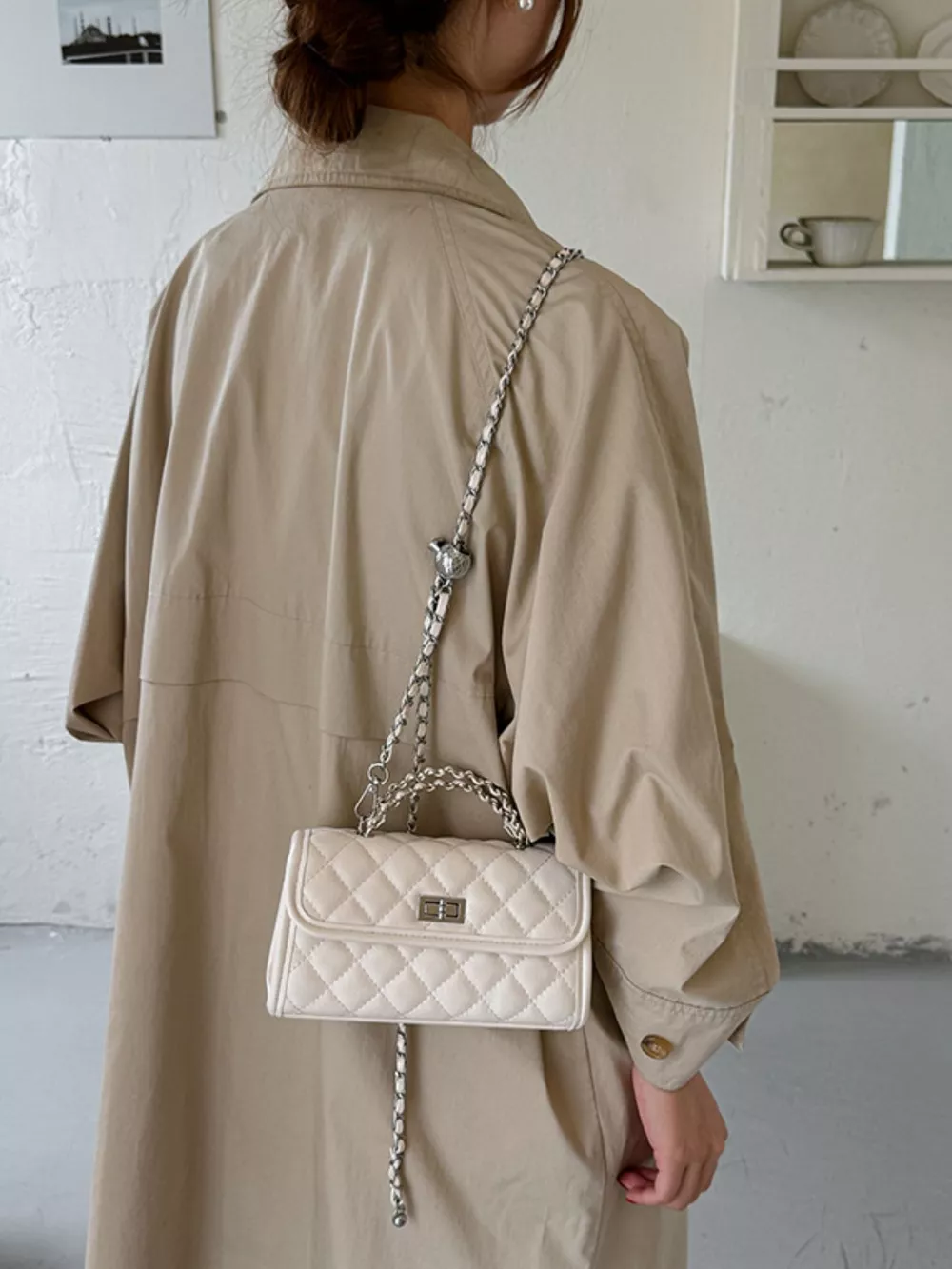 Quilted Flap Crossbody Bag, image 12