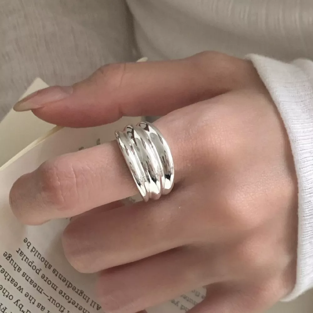 925 Sterling Silver Open Ring, image 2