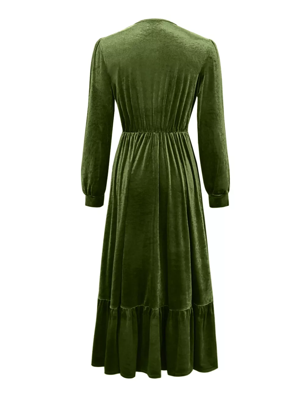 Ruffled Hem Long Sleeve Dress, image 7