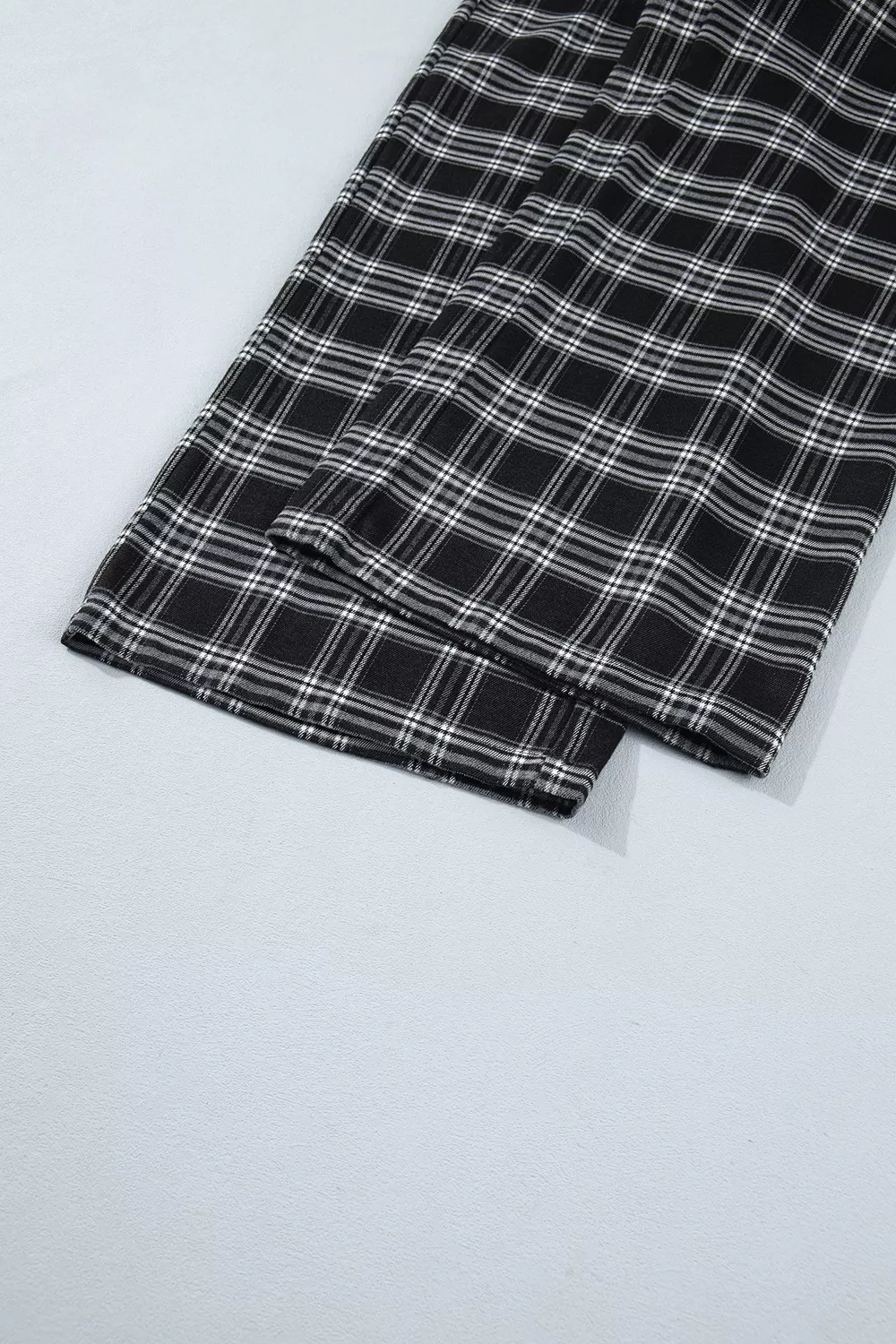 Plaid Wide-Leg Drawstring Pants, image 13