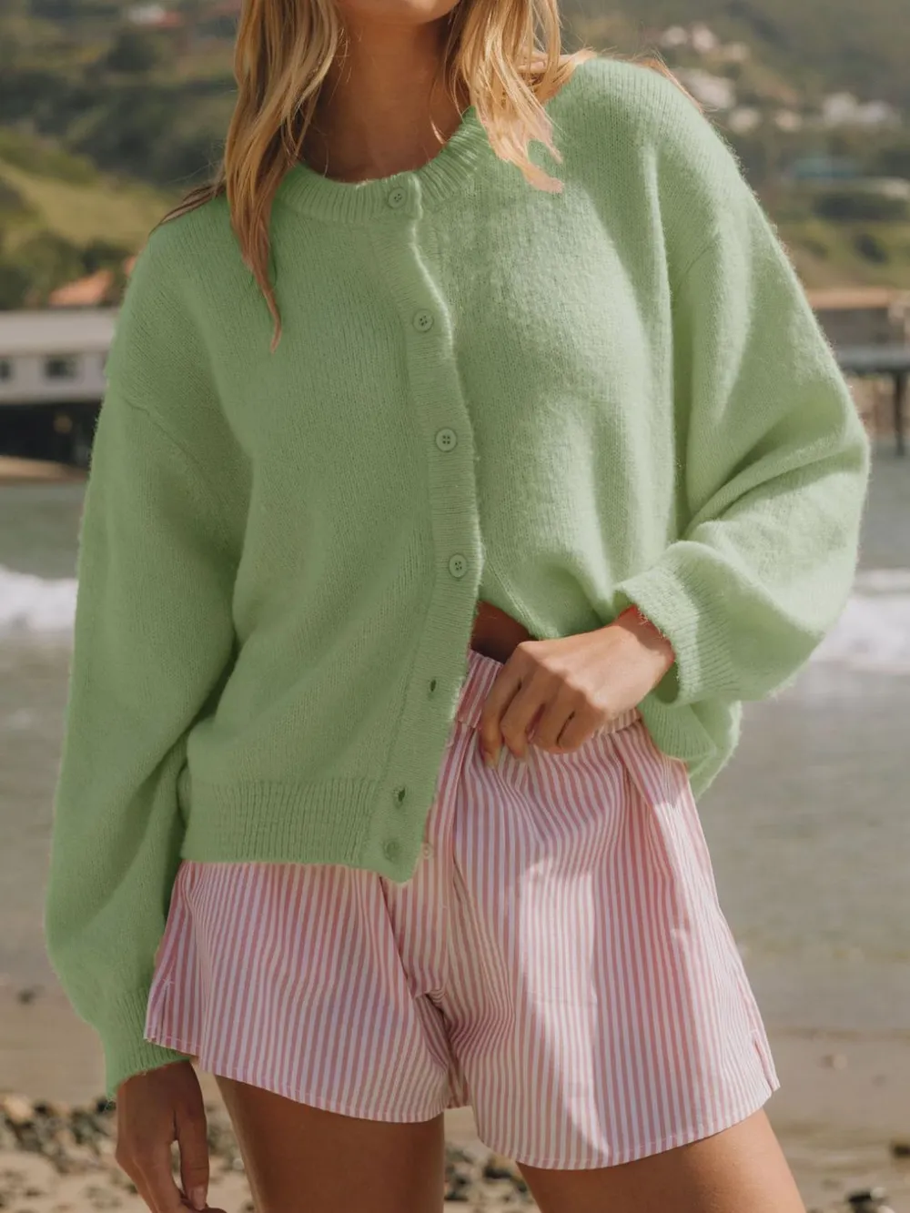 Button Down Long Sleeve Cardigan, image 6
