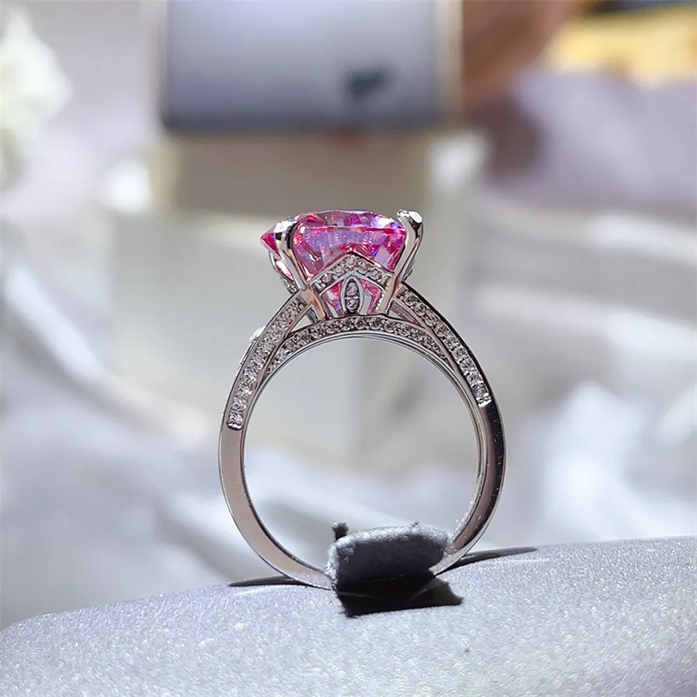 5 Carat Moissanite 925 Sterling Silver Ring, image 5