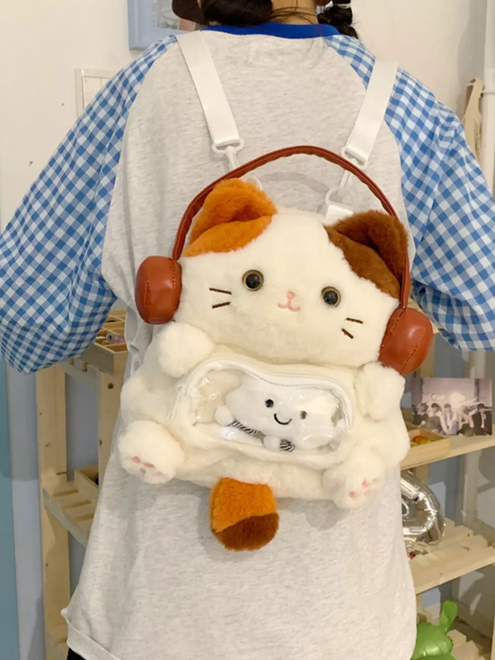 Cat Plush Backpack Bag, image 3